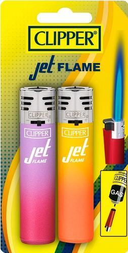 Clipper Jet Flame 2er Blister Painted 1 x 12 Blister Packungen