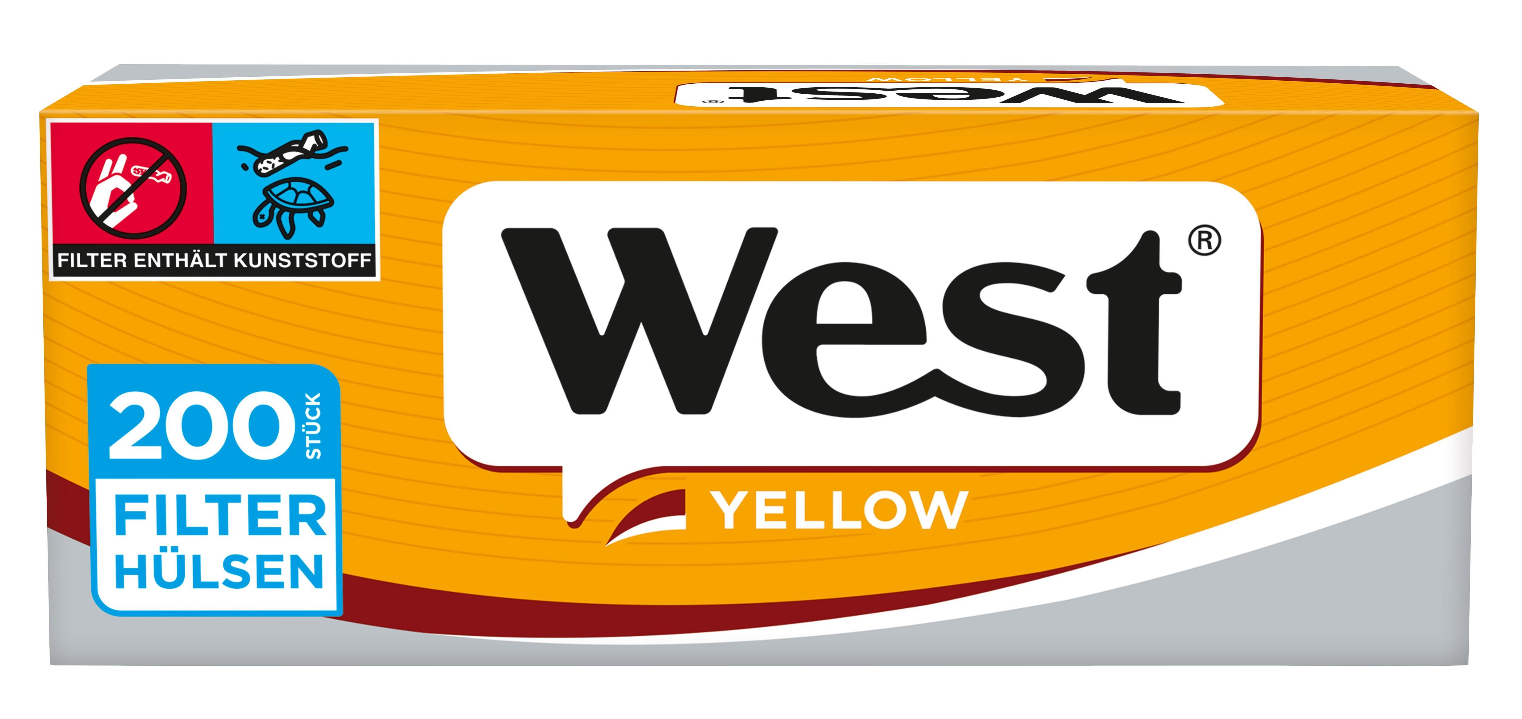 West Yellow Hülsen - 5 x 200 Stück