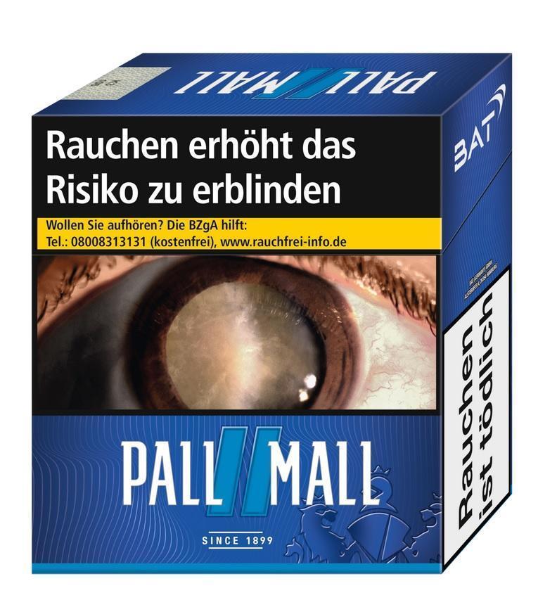 Pall Mall Blue 15,00 EUR - 5 x 39 Zigaretten
