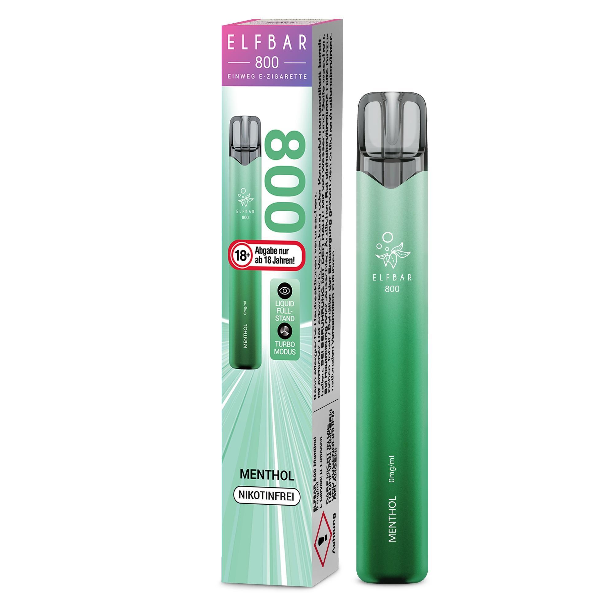 ElfBar 800 Menthol 0mg - 1 x 10 Stück