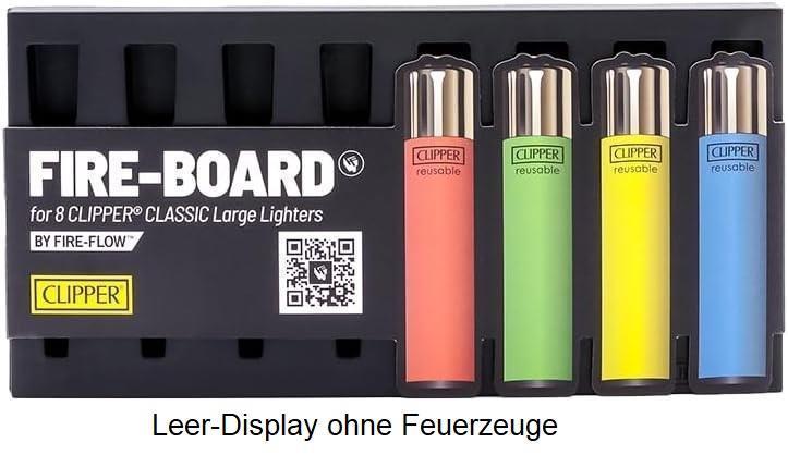 CLIPPER Fire-Board 8er Display - 1 x 1 Verkaufsdisplay für Feuerzeuge