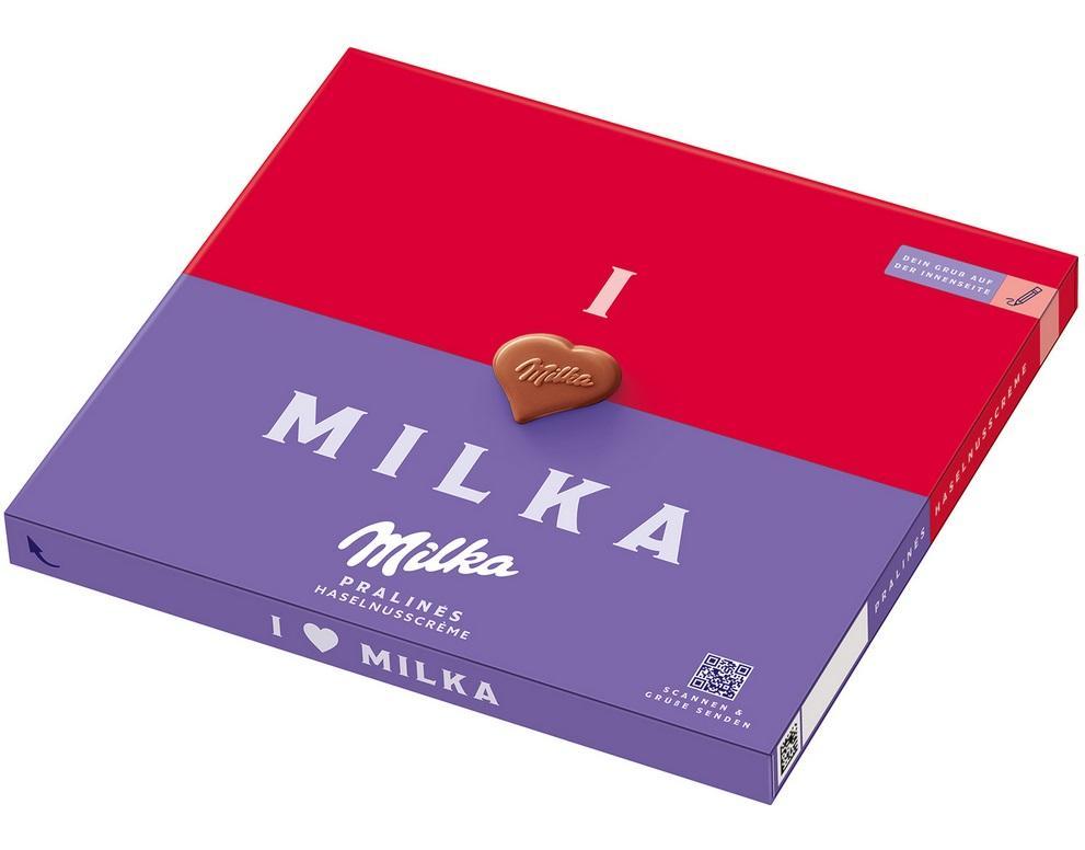 Milka I Love Milka Haselnusscreme - 110g Packung