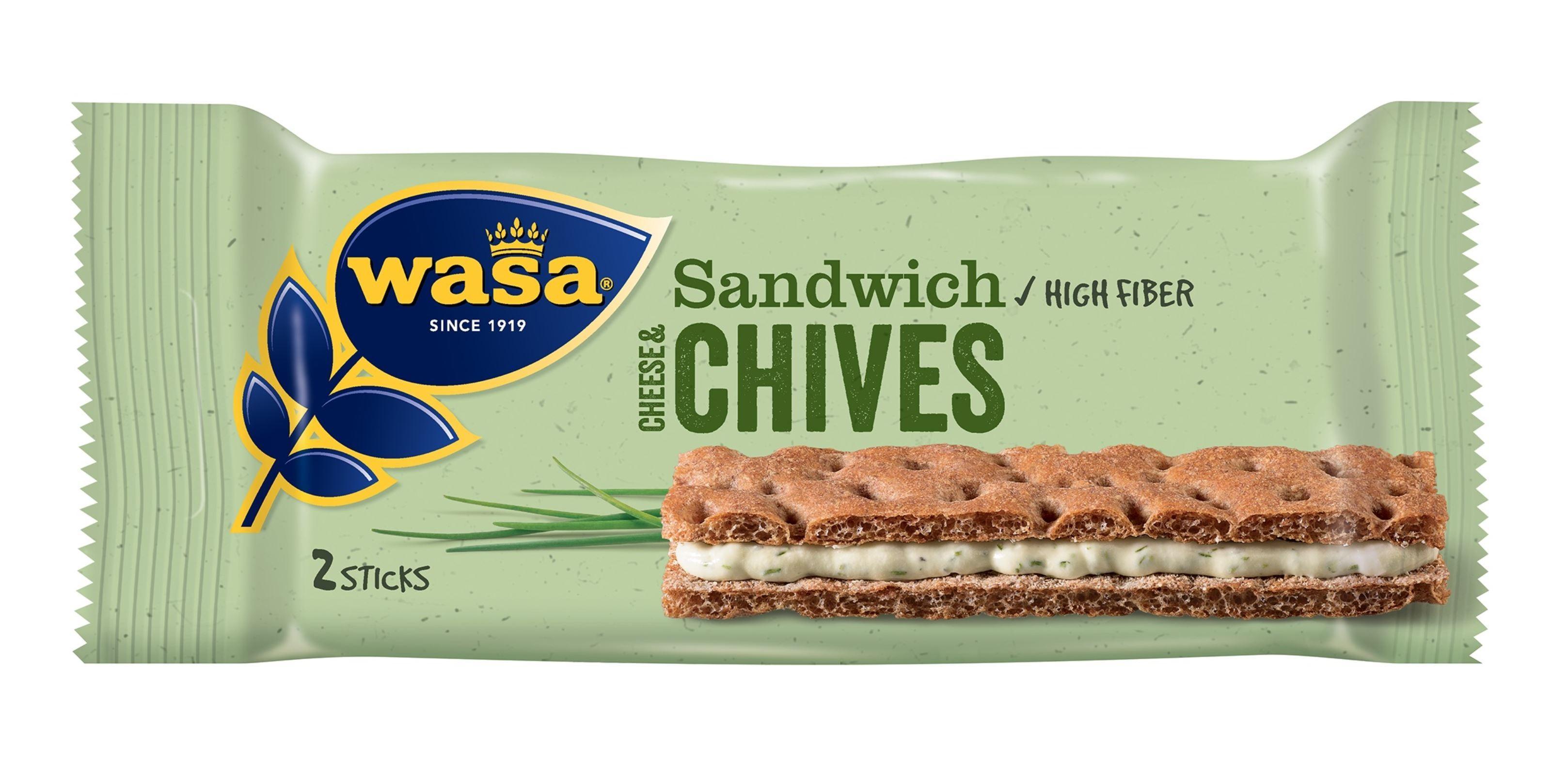 Wasa Sandwich Cheese & Chives 24 Sandwiches