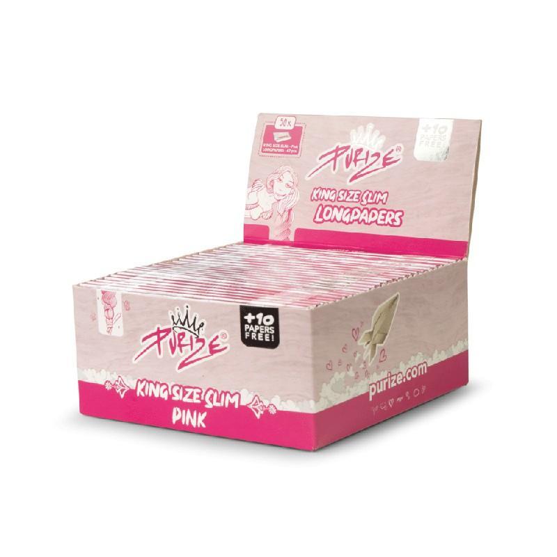 Purize King Size Slim Pink - 50×42 Blättchen