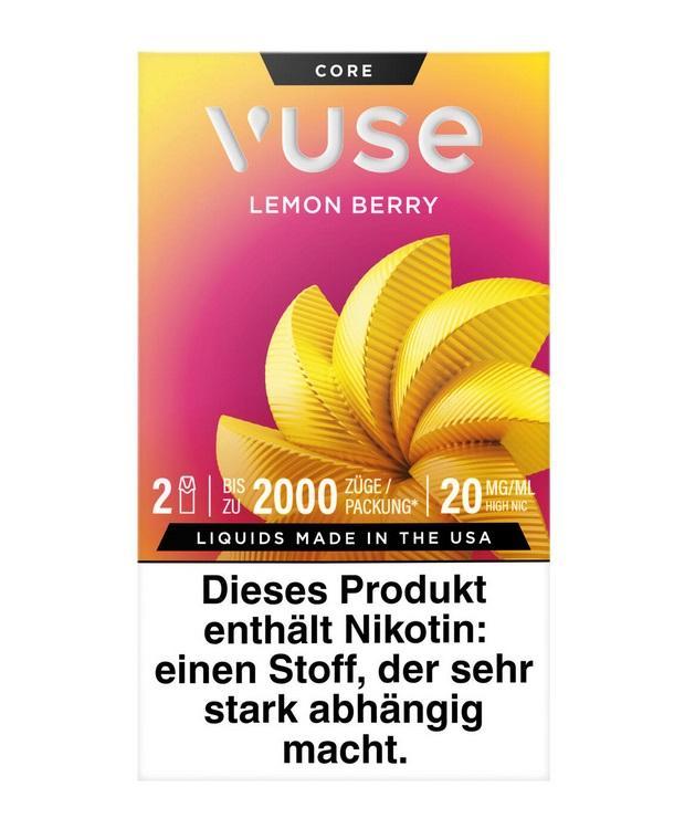 Vuse Pod Lemon Berry - Doppelpack (2 × 2 ml) mit Lemon-Berry-Aroma, 20 mg Nikotin