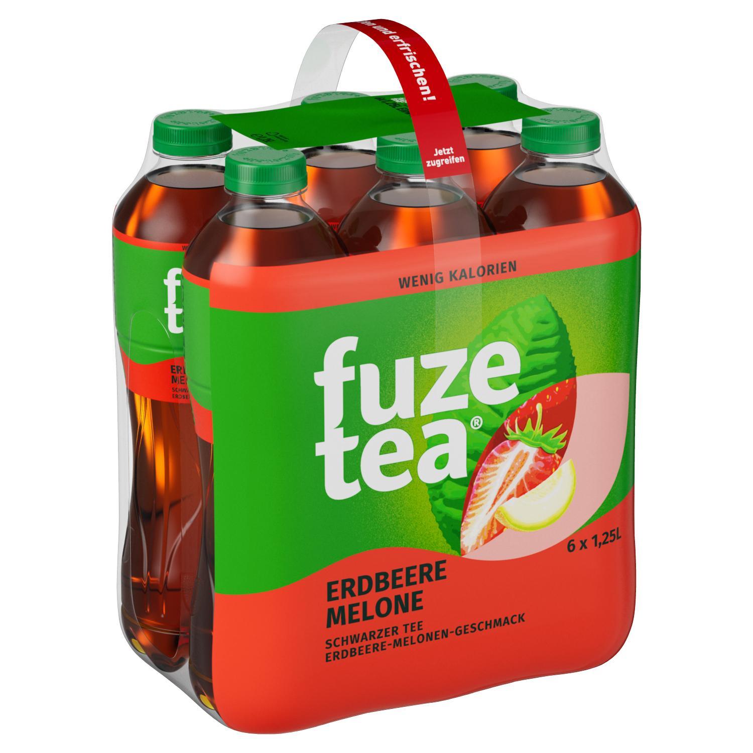 Fuze Tea Erdbeere Melone - 6x1,25l Flasche