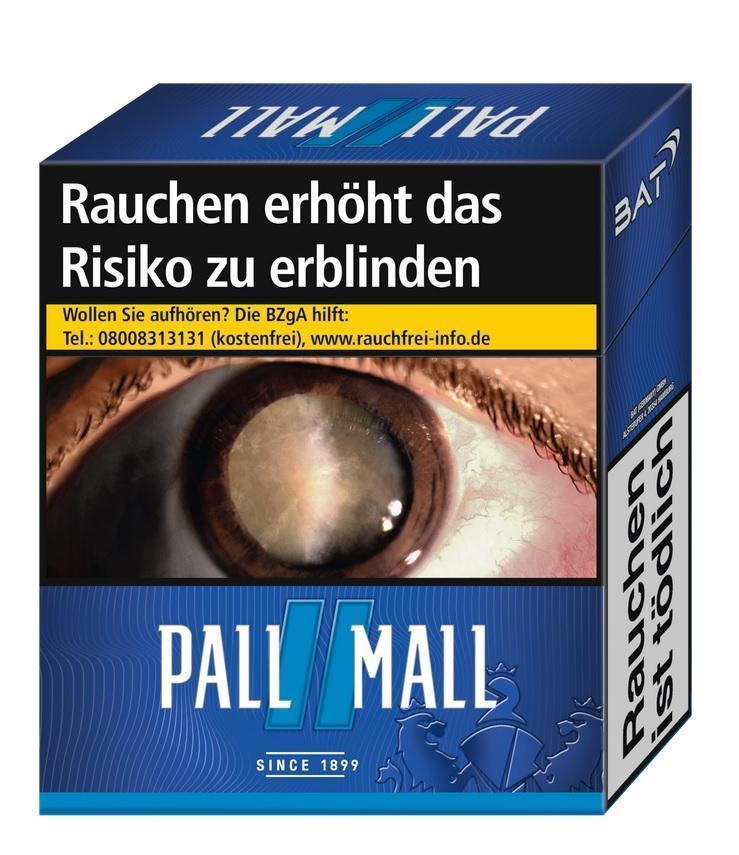 Pall Mall Blue 12,00 EUR - 8 x 32 Zigaretten
