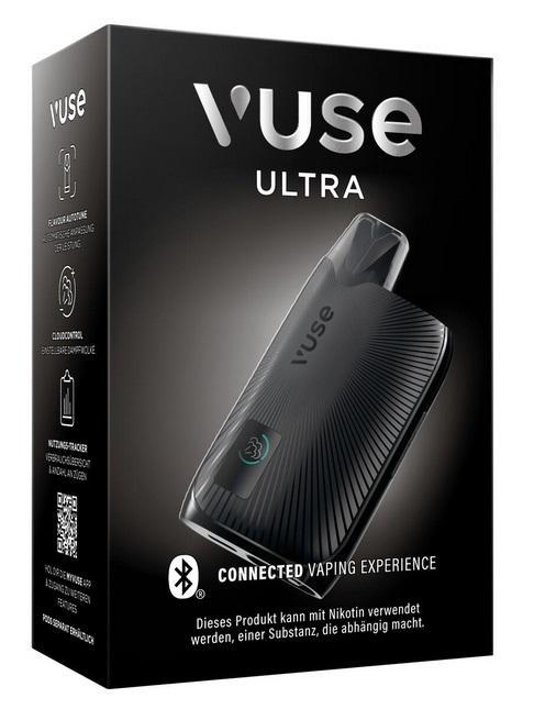 Vuse Ultra Device Kit Charocoal Black - Wiederaufladbares E-Zigaretten Gerät mit Pod-System