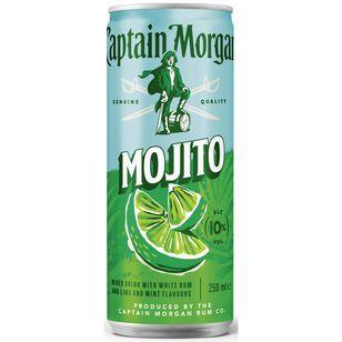 Captain Morgan & Mojito 10% - 12x0,25l Dosen