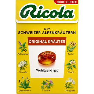 Ricola Kräuter Original ohne Zucker - 10 x 50g Packung