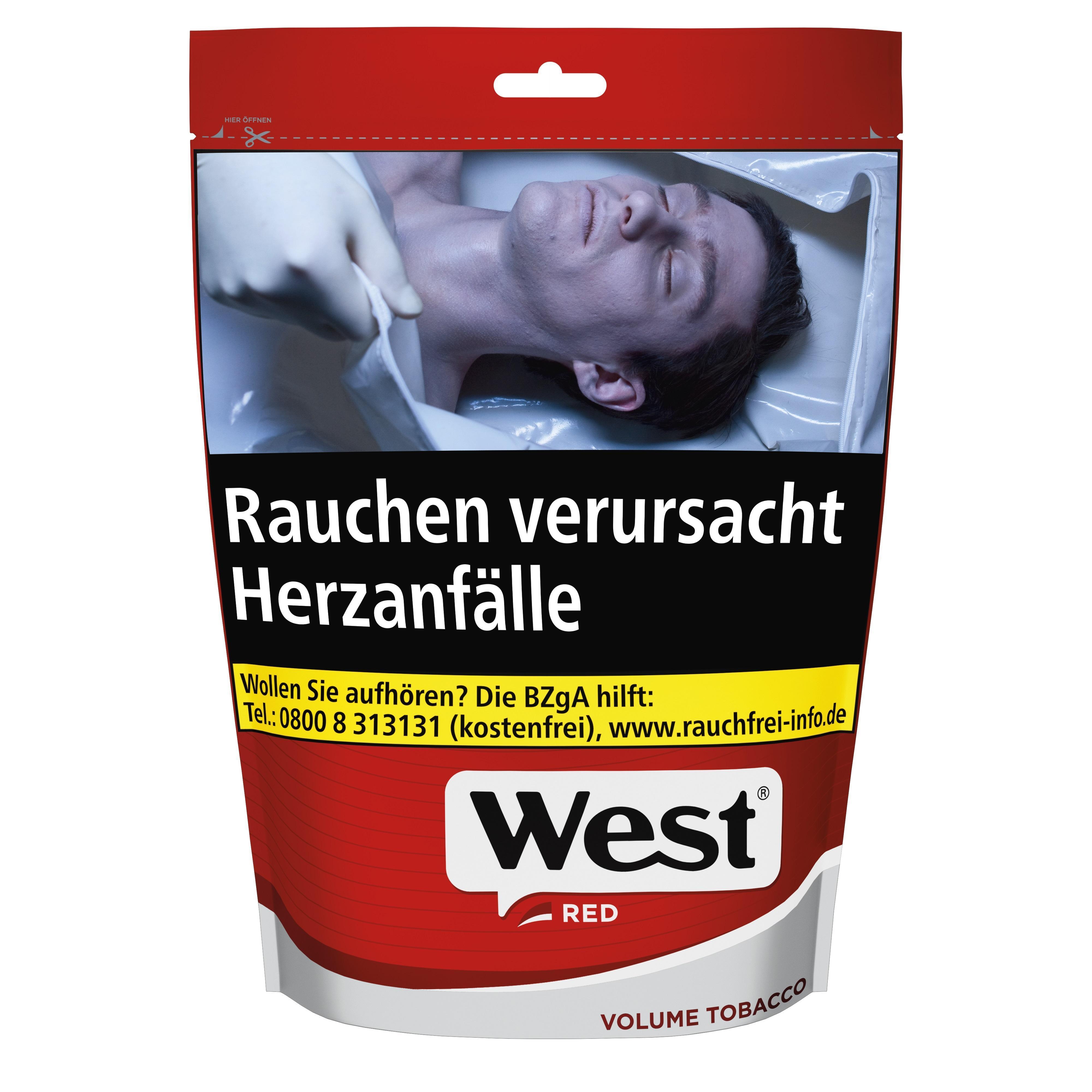 West Red Volume Tobacco 185g Zip Bag 54,95 EUR