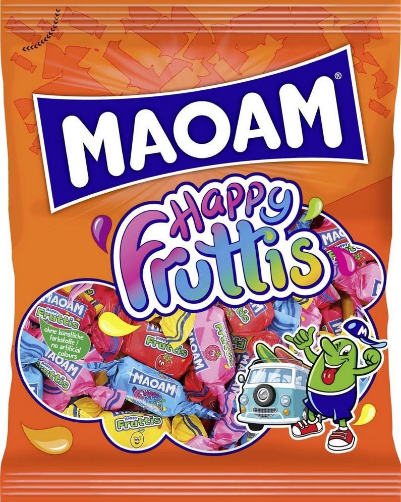 Maoam Happy Fruttis 175 g - Der fruchtig-weiche Kaubonbon-Mix für jede Gelegenheit