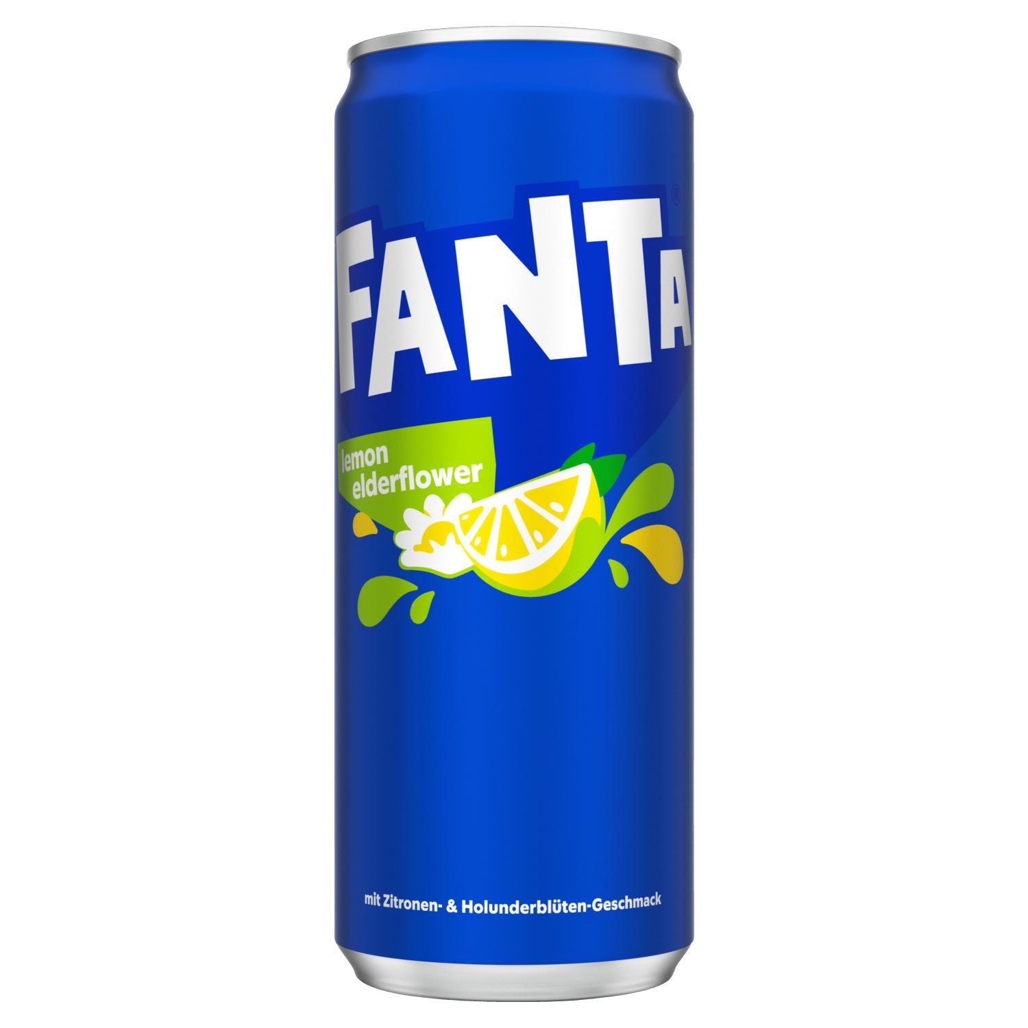 Fanta Lemon Elderflower - 24 x 0,33l Dose