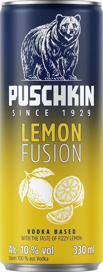 Puschkin Lemon Fusion 10% - 12×0,33l Dosen