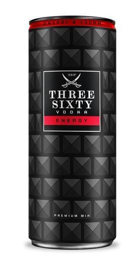Three Sixty Vodka Energy 10% 12 x 0,33l DPG Dosen