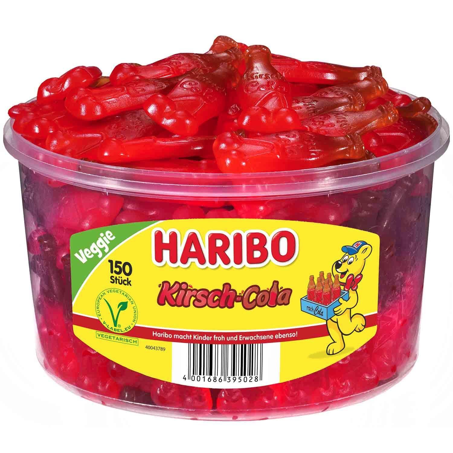 Haribo Kirsch - Cola - 150 Stück in der Dose