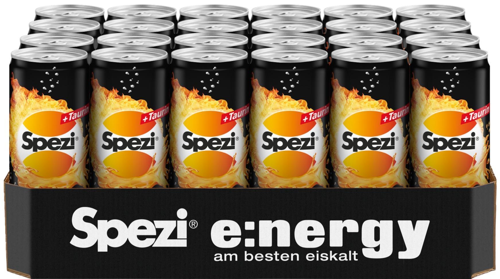 Spezi Energy 24 x 0,33l - Der klassische Cola-Mix mit belebender Energy-Formel