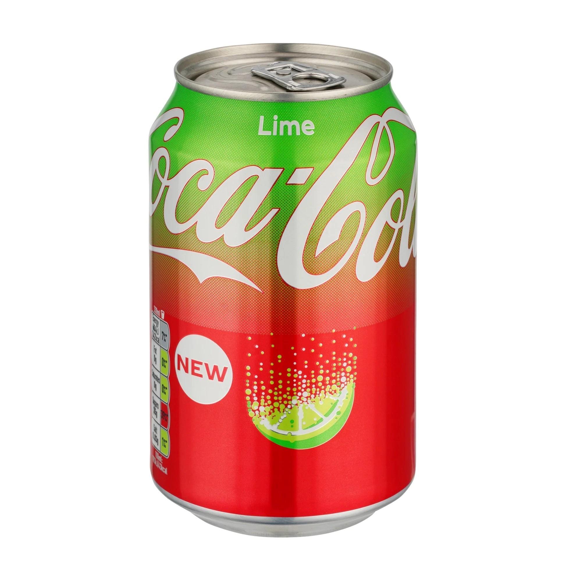 Coca-Cola Lime Import 24x0,33l - Spritzige Cola mit frischer Limettennote