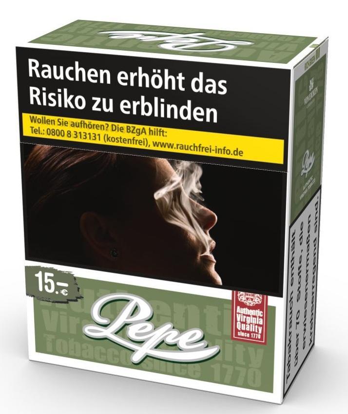 Pepe Rich Green Ultra Pack XXXL 15,00 - 4 x 40 Zigaretten