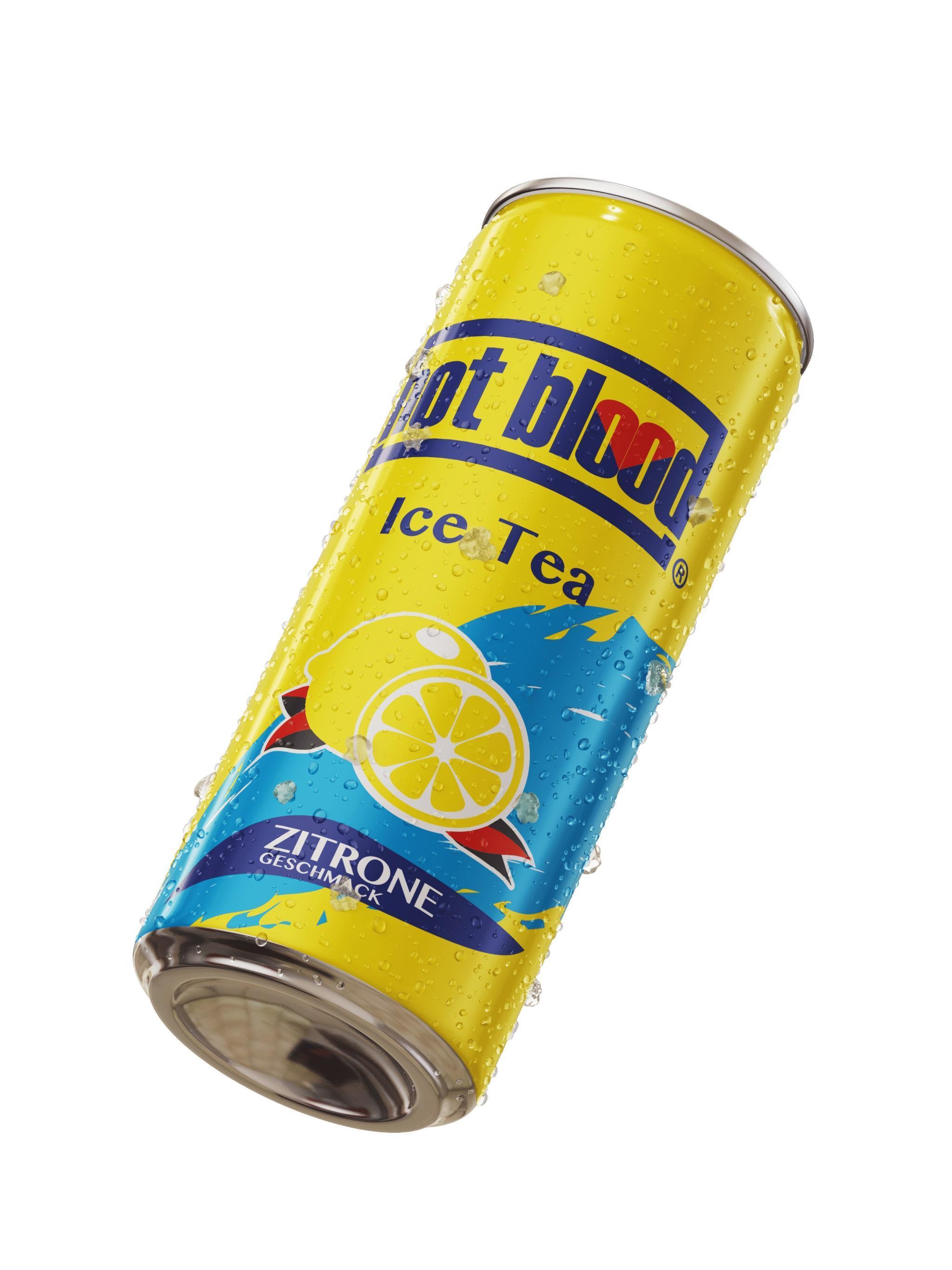 Hot Blood Ice Tea Zitrone - 24×0,33l Dosen