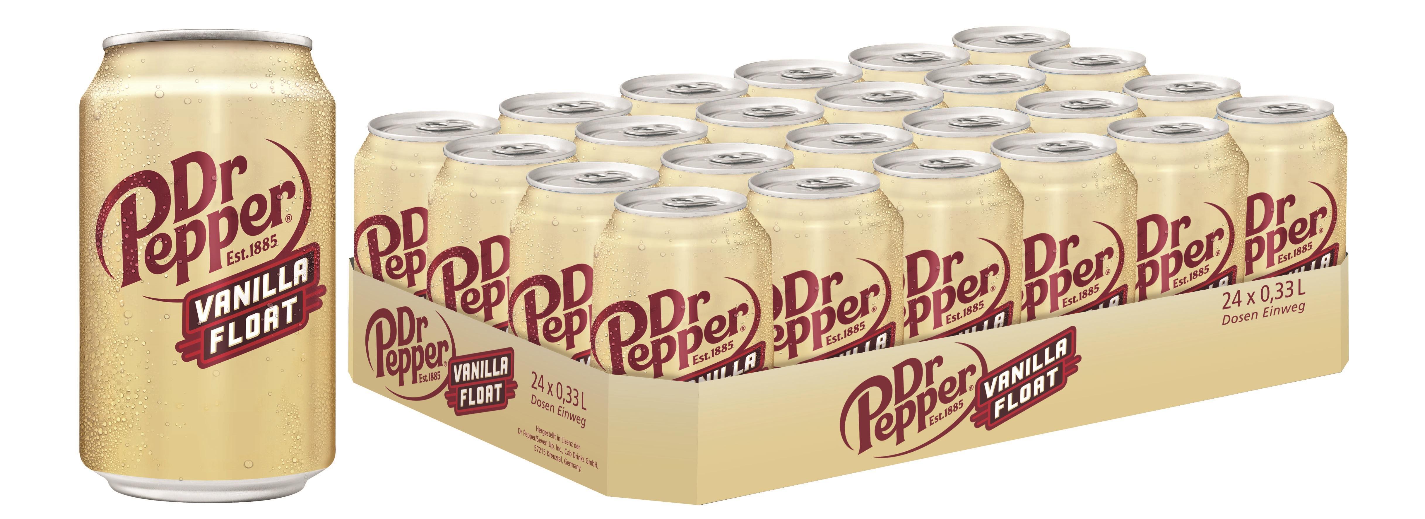 Dr Pepper Vanilla Float - 24×0,33l Dosen