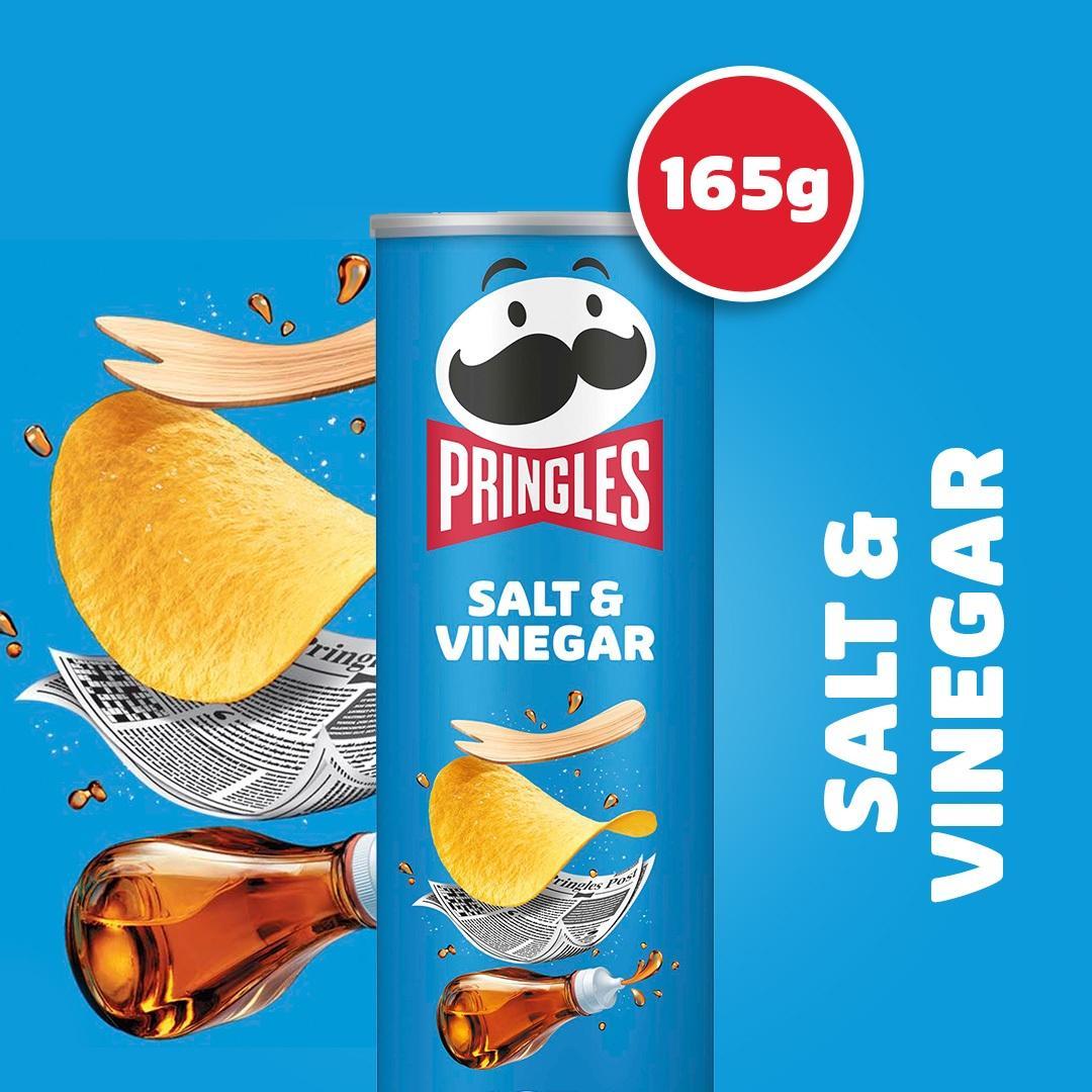 Pringles Salt & Vinegar - 165g Dose