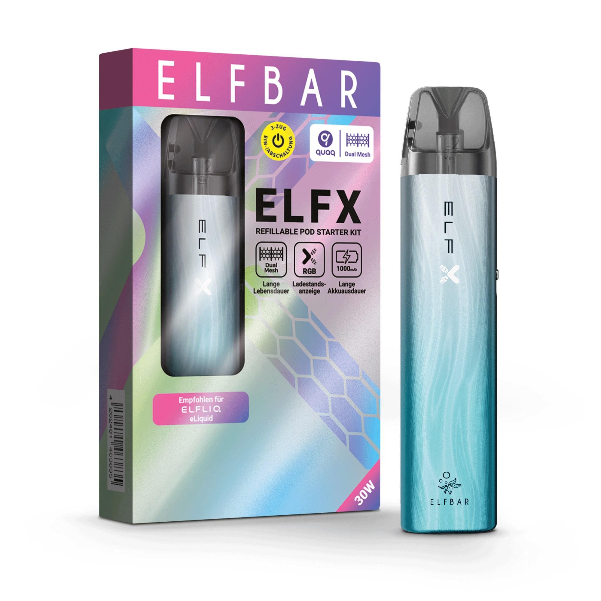 ElfBar ELFX Device Kit Silver Blue