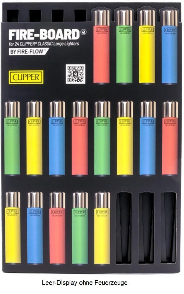 CLIPPER Fire-Board 24er Display - 1 x 1 Verkaufsdisplay für Feuerzeuge