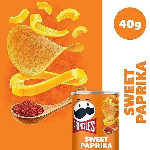 Pringles Sweet Paprika - 12 x 40g Dosen