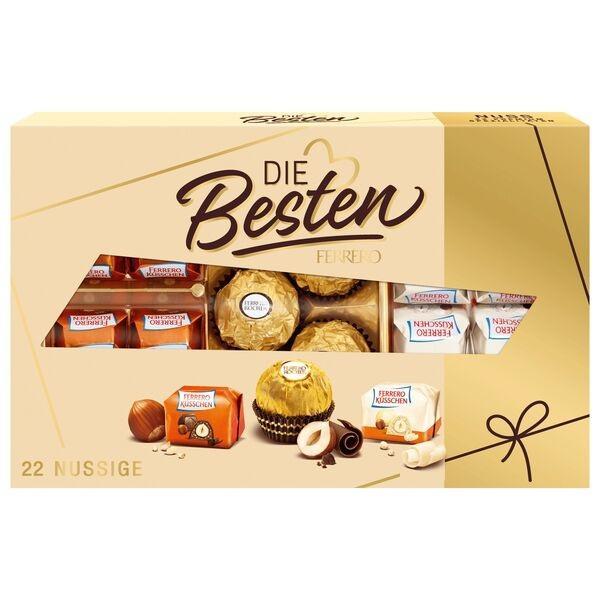 Ferrero Die Besten Nuss 215g Packung, Pralinenmischung mit Rocher und Ferrero Küsschen