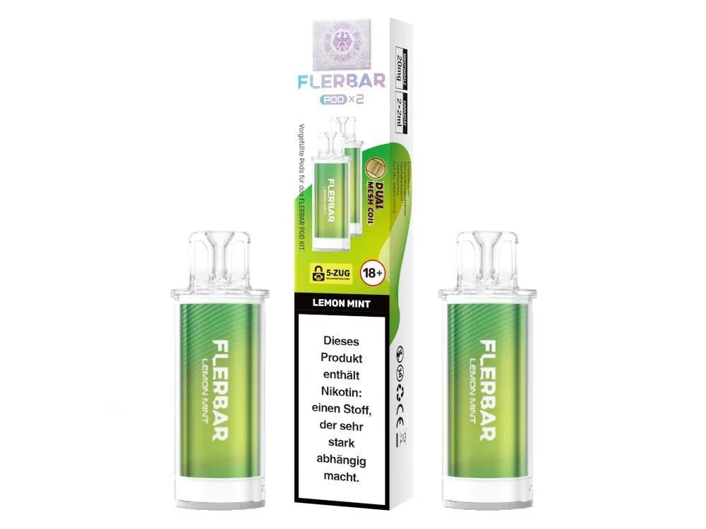 Flerbar Pod Lemon Mint 20 mg Pods - 10x2 Stück