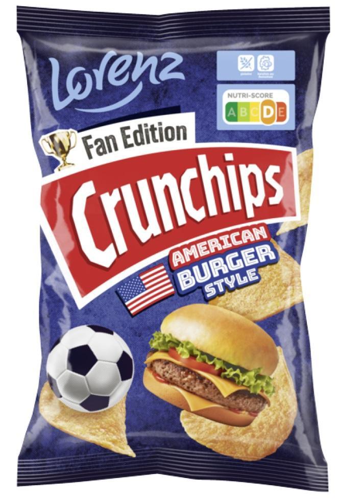 Lorenz Crunchips American Burger Style - 130g Beutel