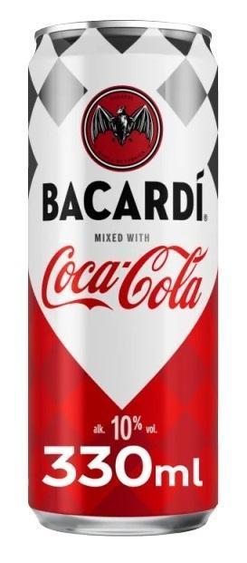 Bacardi & Coca-Cola 10% - 12x0,33l Dosen