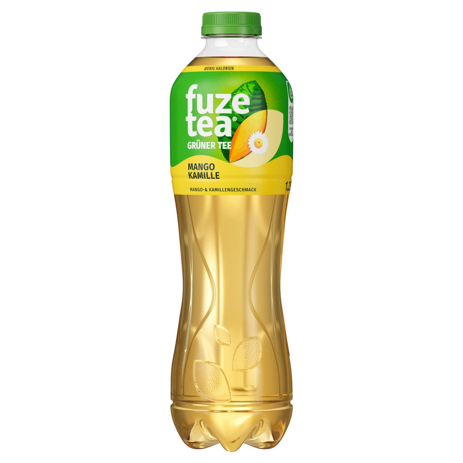 Fuze Tea Grüner Tee Mango Kamille - 6 x 1,25l Flasche