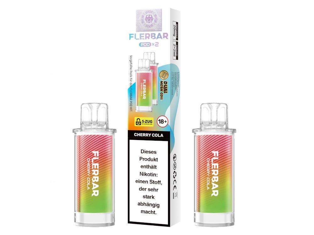 Flerbar Pod Cherry Cola 20 mg Pods - 10x2 Stück