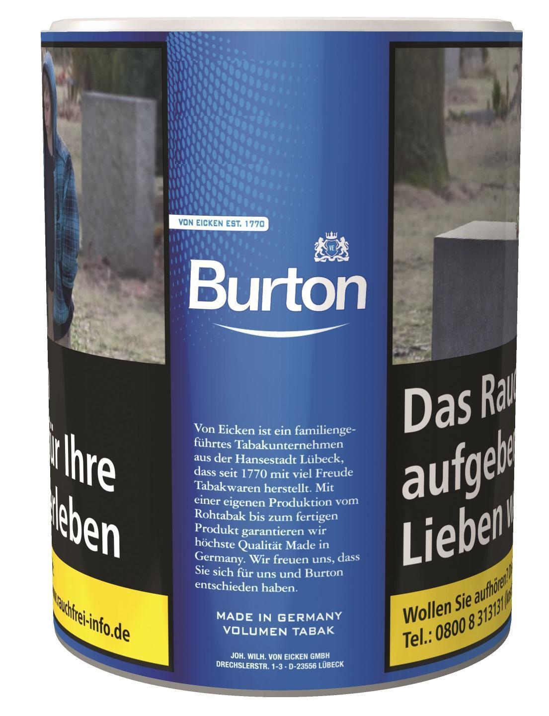Burton Fine Flavor Blue Volumen Tabak 65 g Dose - 14,50 EUR