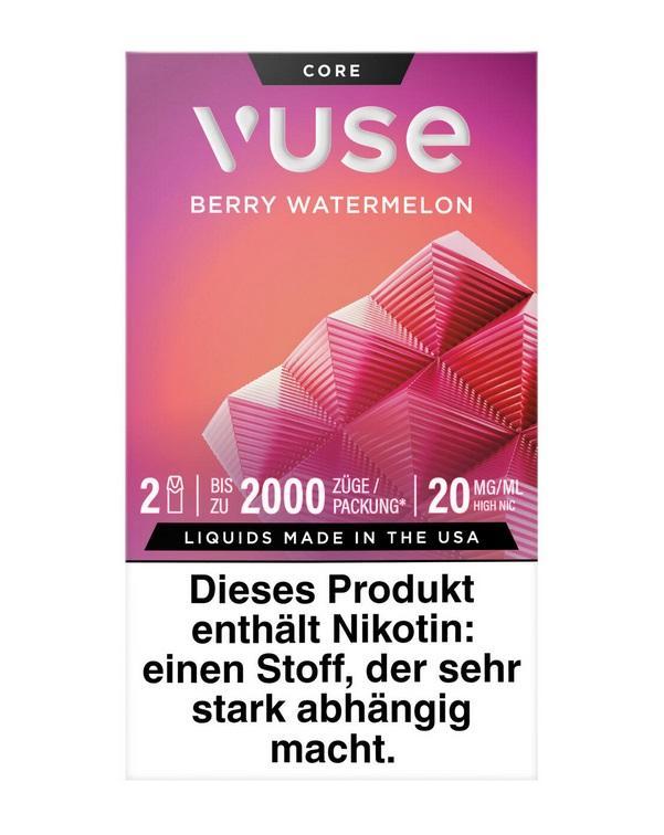 Vuse Pod Berry Watermelon 20 mg Nikotin - Doppelpack (2 × 2 ml) mit Beeren-Wassermelonen-Geschmack
