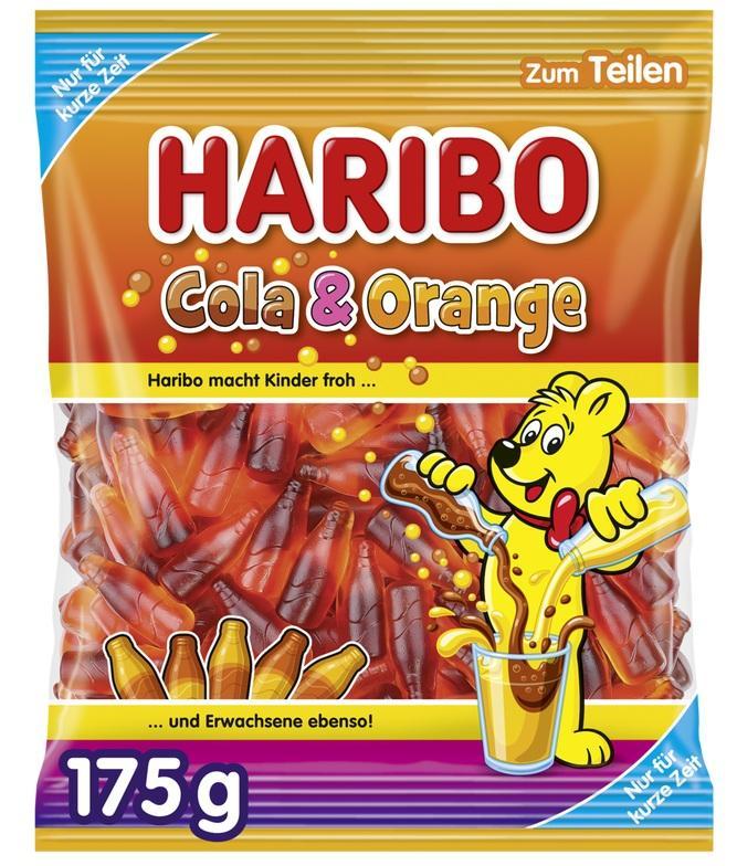 Haribo Cola & Orange - 175g Beutel