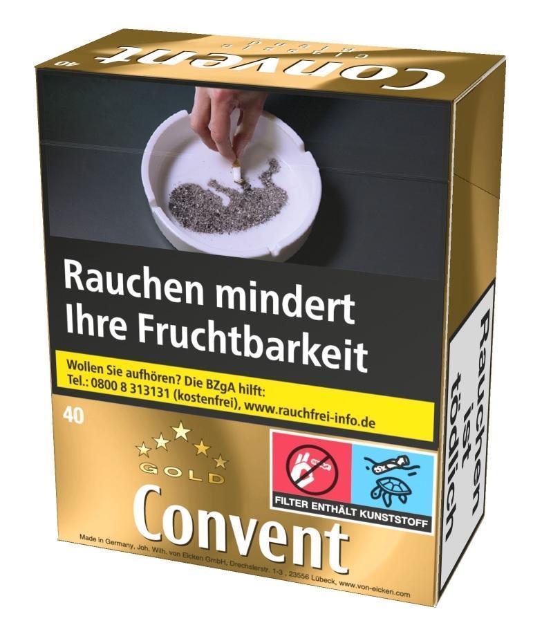 Convent Gold - 4 × 40 Zigaretten á 12,20 EUR