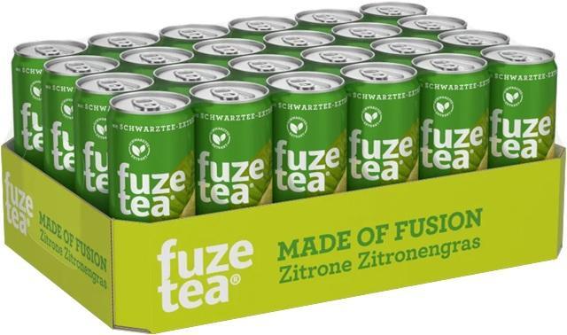 Fuze Tea Schwarzer Tee Zitrone - 24 x 0,33l Dose