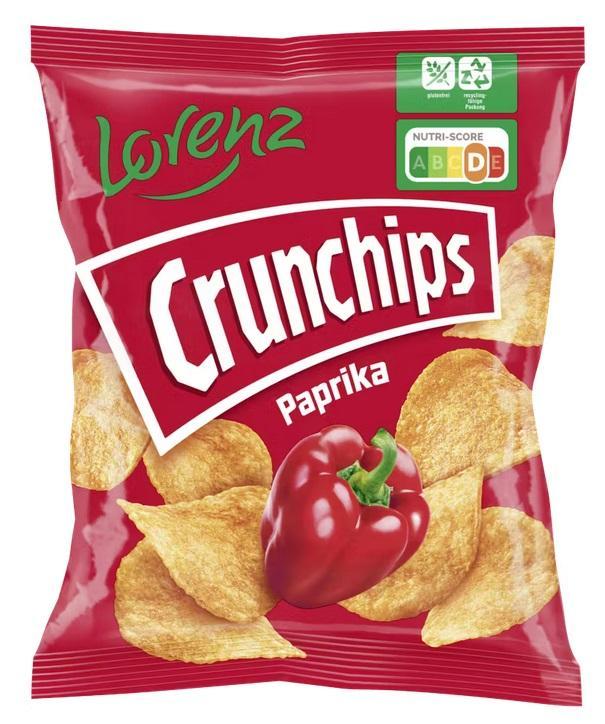 Lorenz Crunchips Paprika - 20 x 25g Packung