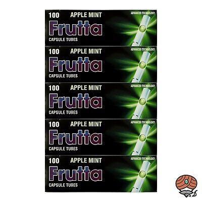 Frutta Zig. Hülsen 100er Apple/Mint - 5 x 100 Stück