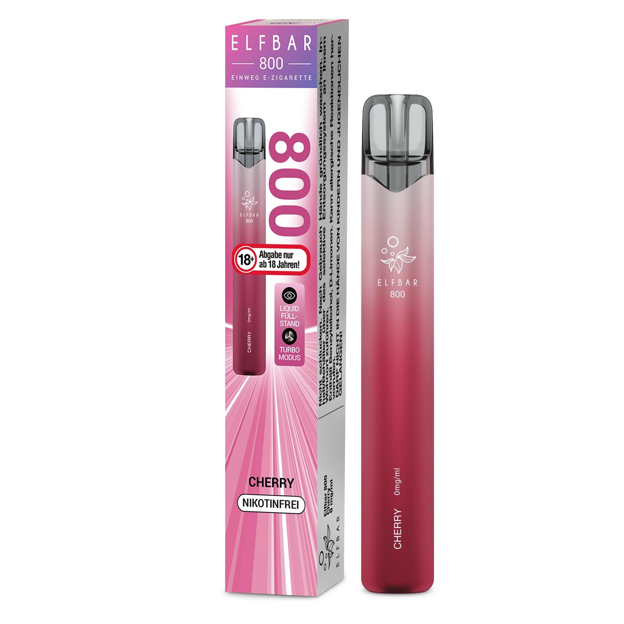 ElfBar 800 Cherry 0mg - 1 x 10 Stück