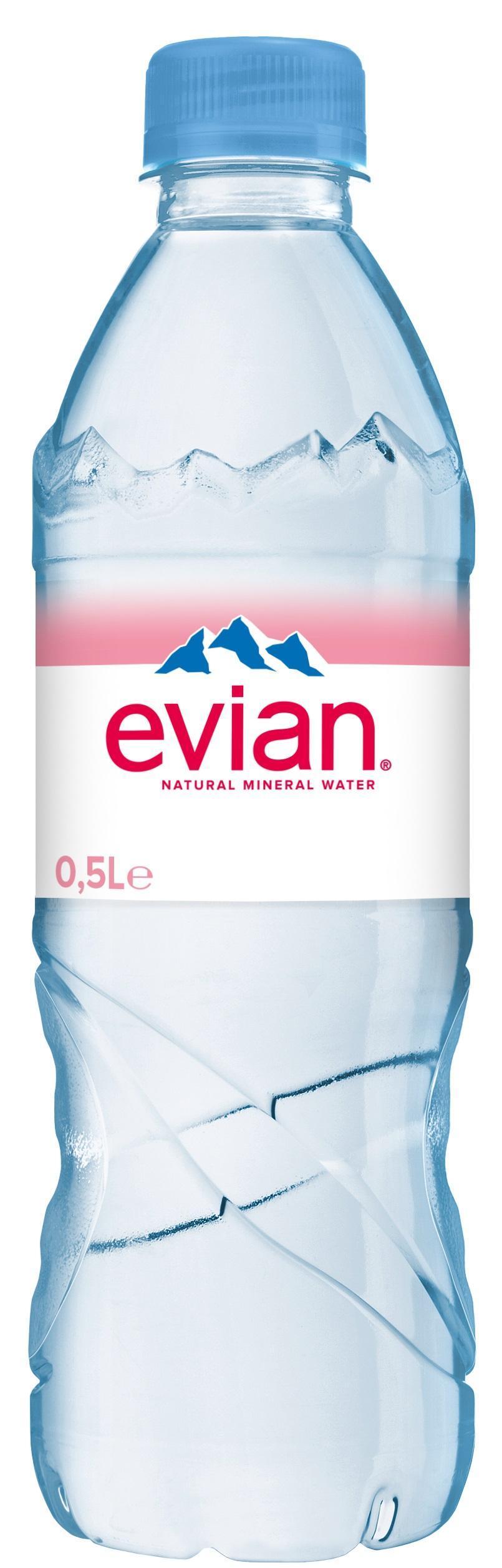 Evian natürliches Mineralwasser - 24 x  0,5l Flasche
