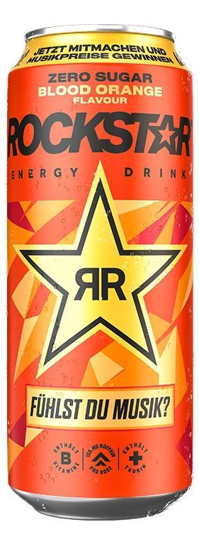 Rockstar Energy Blood Orange Zero - 12 x 0,5l Dose