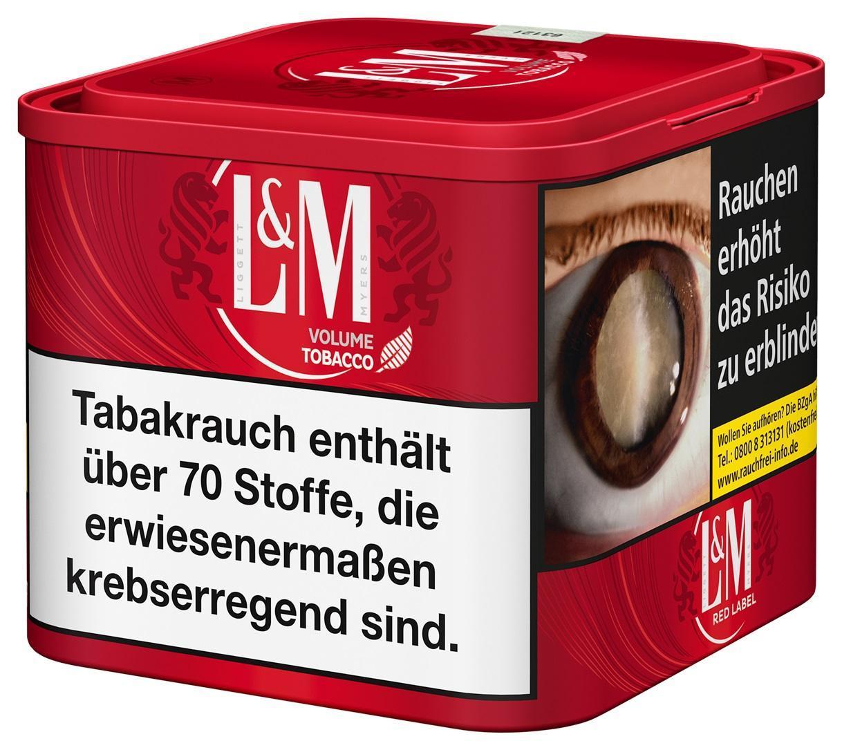 L&M Volumen Tobacco Red M - 41g Dose á 13,95 EUR