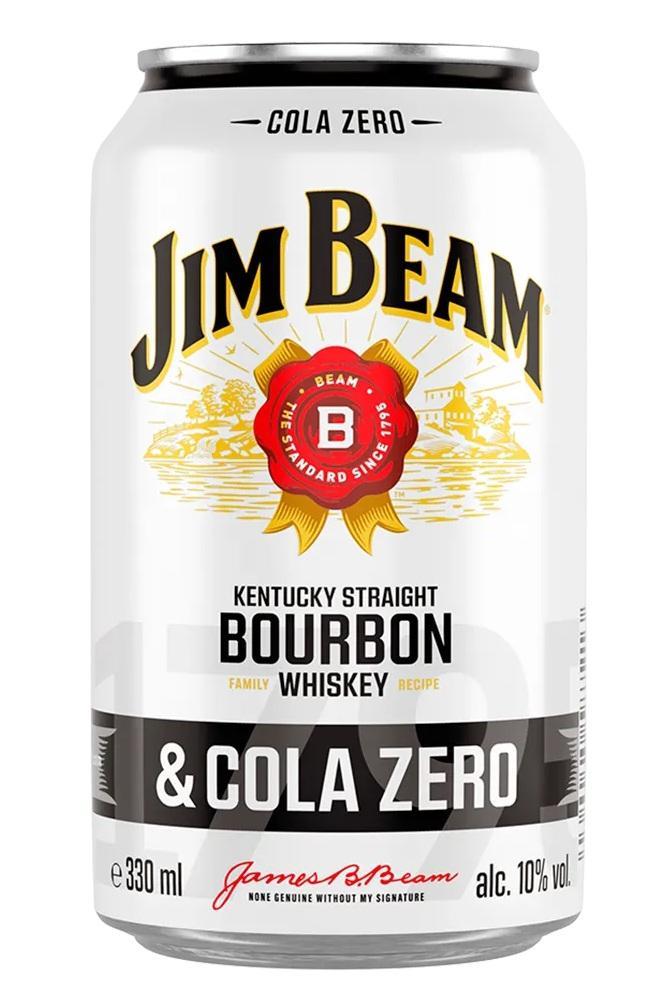 Jim Beam Cola Zero 10% - 12×0,33l Dosen