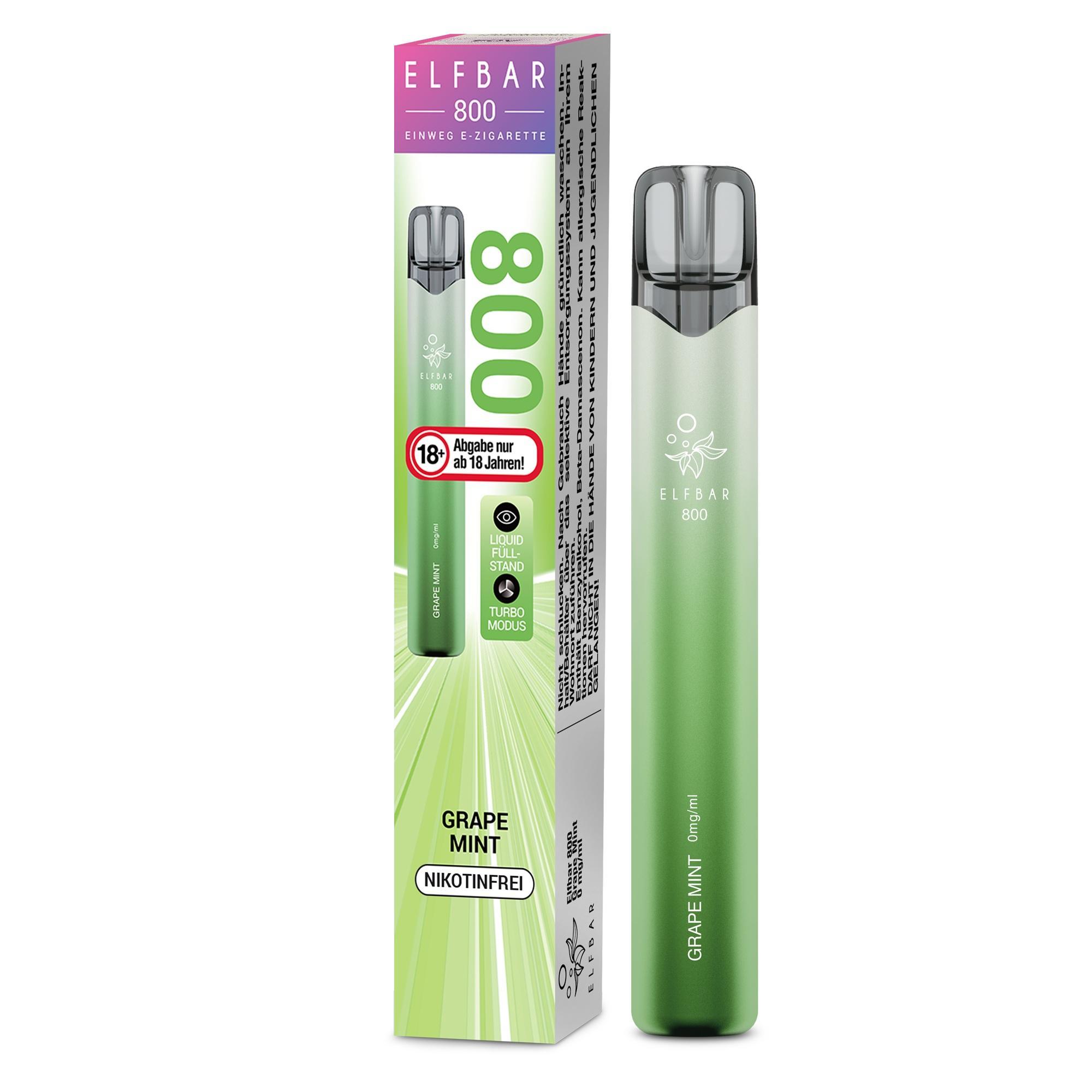 ElfBar 800 Grape Mint 0mg - 1 x 10 Stück
