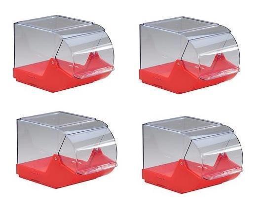 Stückartikelboxen 4er-Set - Universelle Boxen für Verkauf & Aufbewahrung (23×14,5×15 cm)