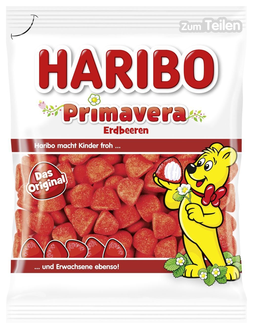Haribo Primavera Erdbeeren - 175g Beutel